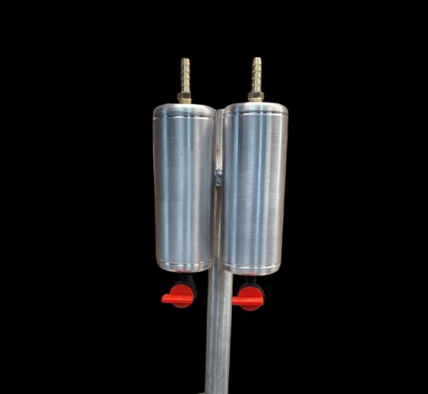 Double Catch Can with welded mount